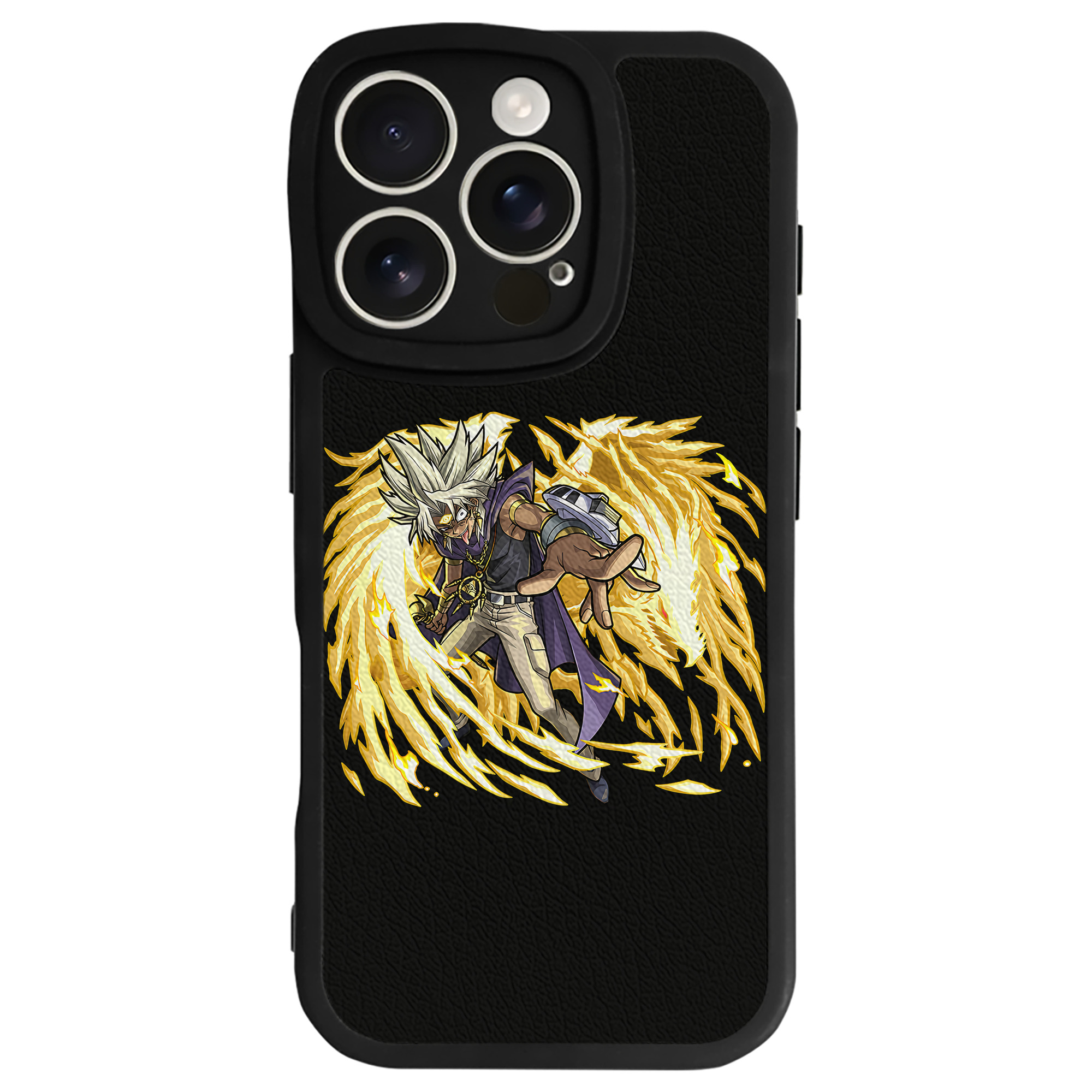（画像用） 遊☆戯☆王 Yu-Gi-Oh! 【iPhone 16シリーズ対応】シリコンスマホケース（レザー調） 材質：シリコン